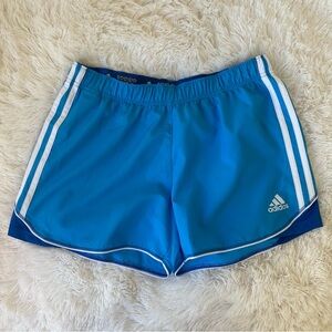 Adidas Women's Blue White Athletic Running Shorts Size: Medium